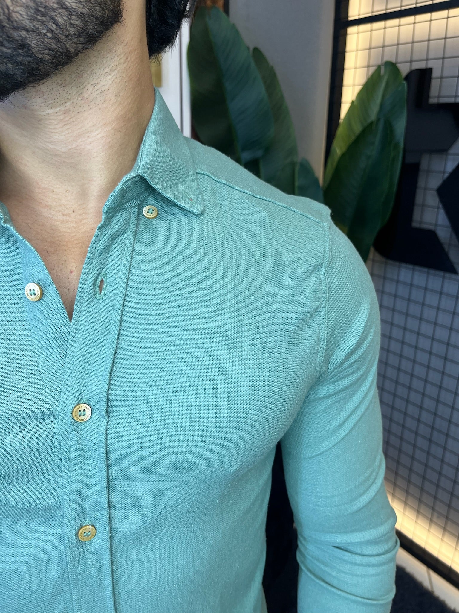 Camisa Linho Lisboa Manga Longa