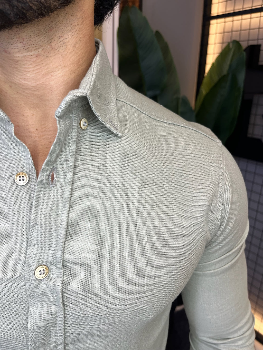 Camisa Linho Lisboa Manga Longa