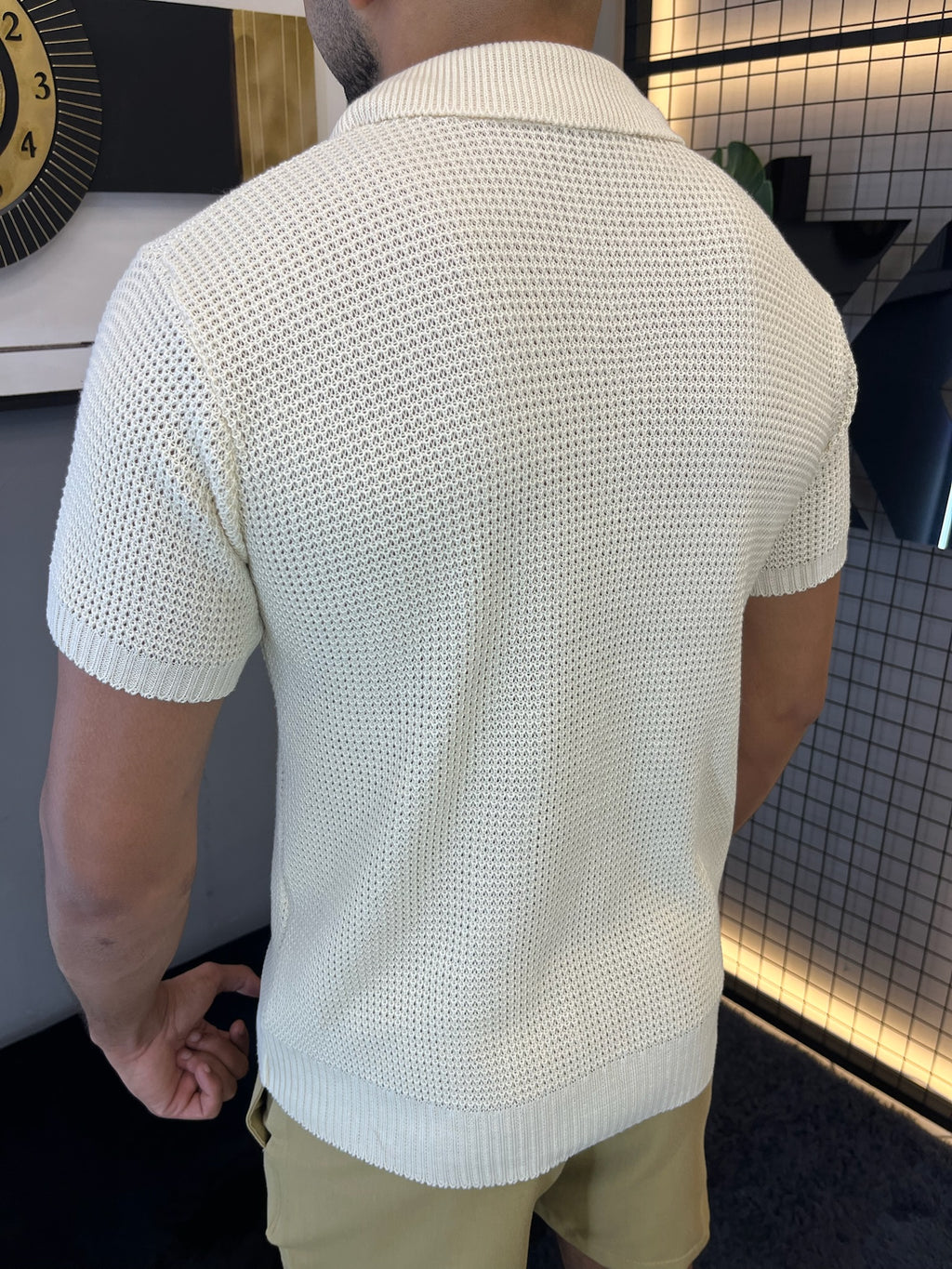 Camisa Polo Tricô - Champanhe