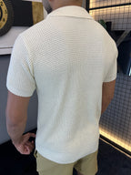 Camisa Polo Tricô - Champanhe