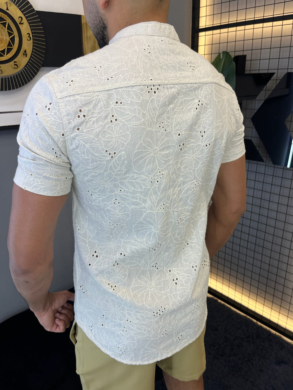 Camisa Gola Padre Bordada