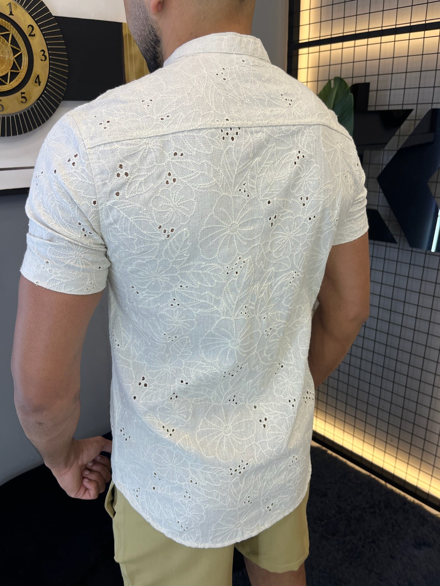 Camisa Gola Padre Bordada
