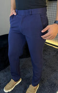 Calça Alfaiataria Corte Reto Roma - Azul Marinho