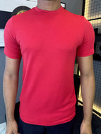 Camiseta Texturizada Tijolinho - Vermelha