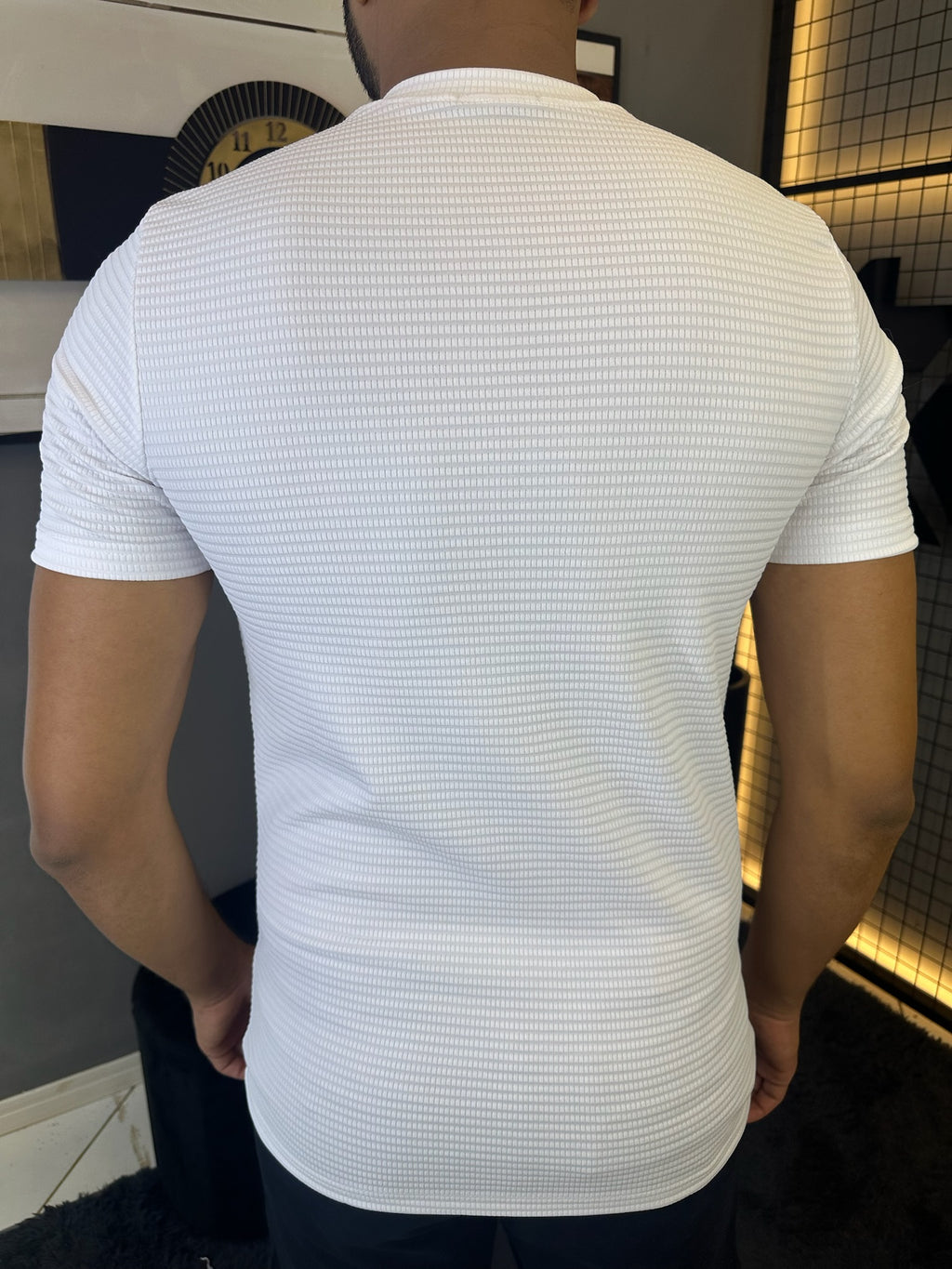 Camiseta Texturizada Tijolinho - Branca