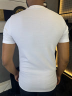 Camiseta Texturizada Tijolinho - Branca