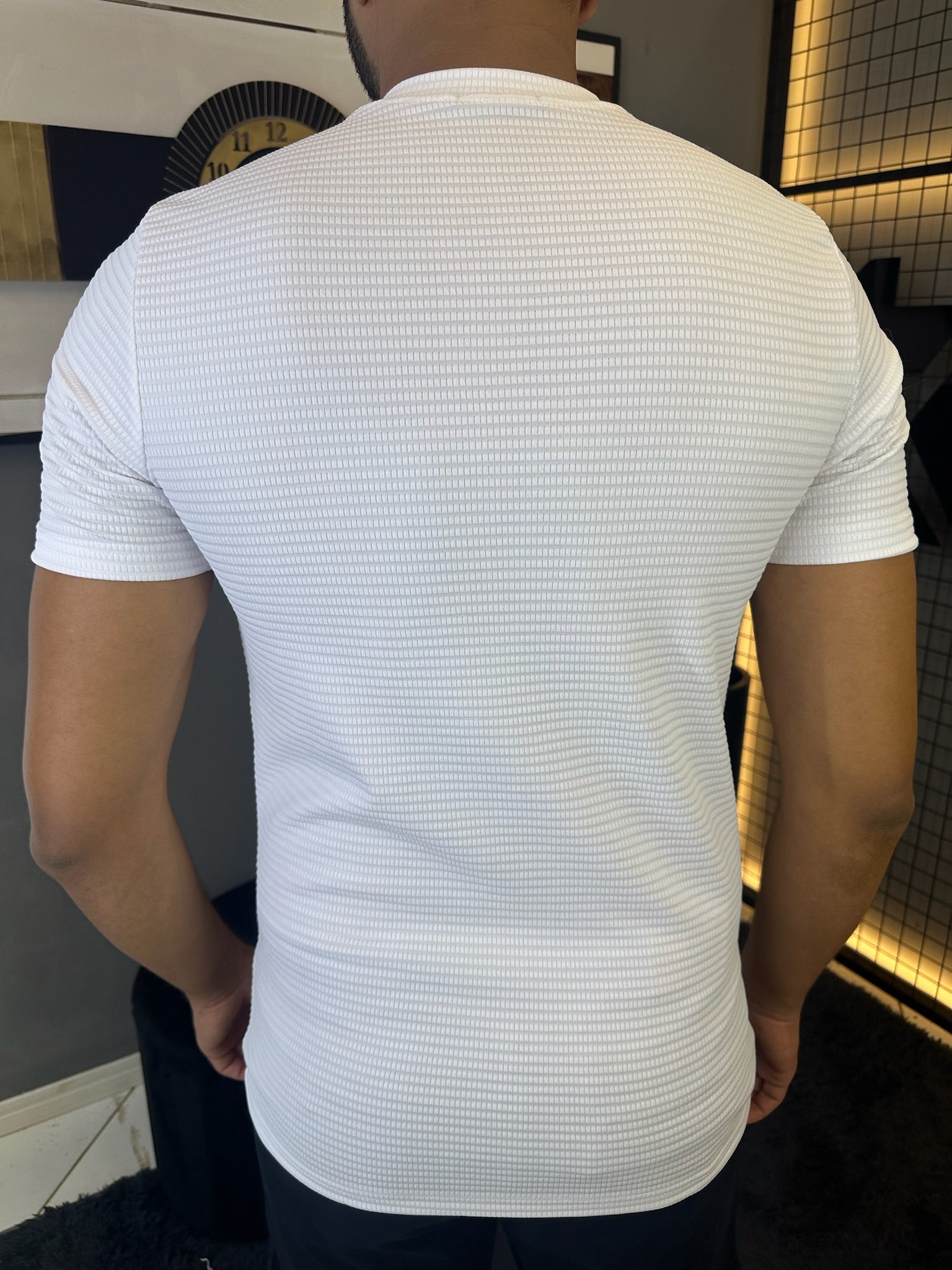 Camiseta Texturizada Tijolinho - Branca