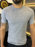 T-shirt Ribana Básica - Cinza