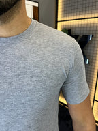 T-shirt Ribana Básica - Cinza