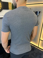 T-shirt Ribana Básica - Chumbo