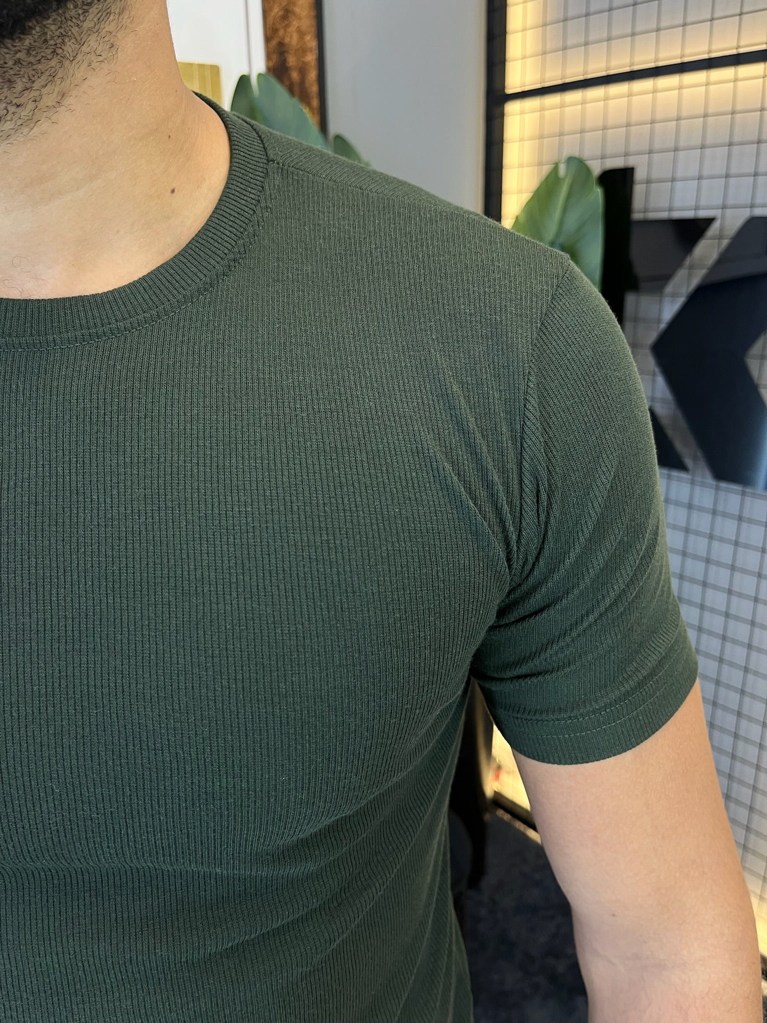 T-shirt Ribana Básica - Verde Militar