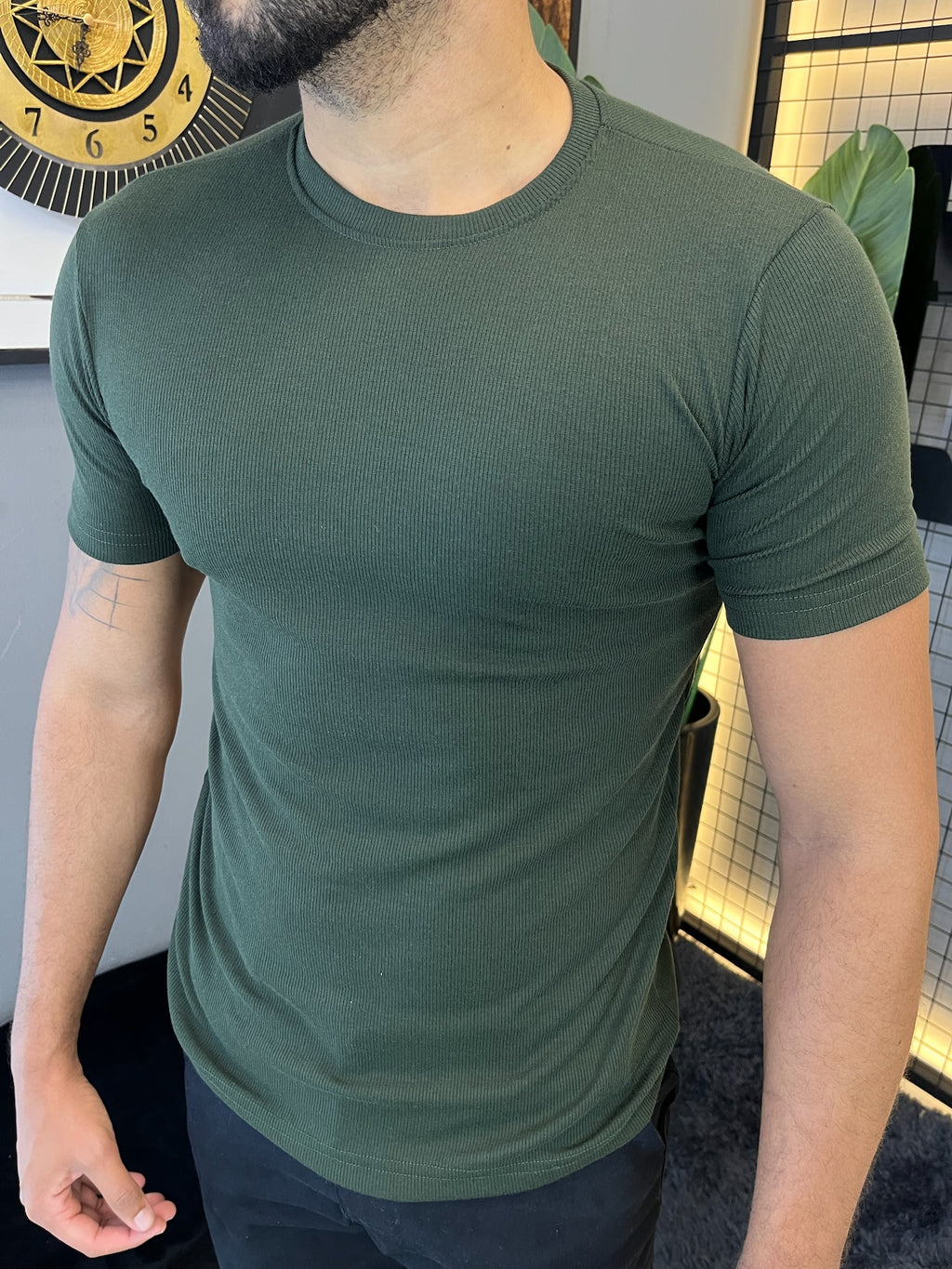 T-shirt Ribana Básica - Verde Militar