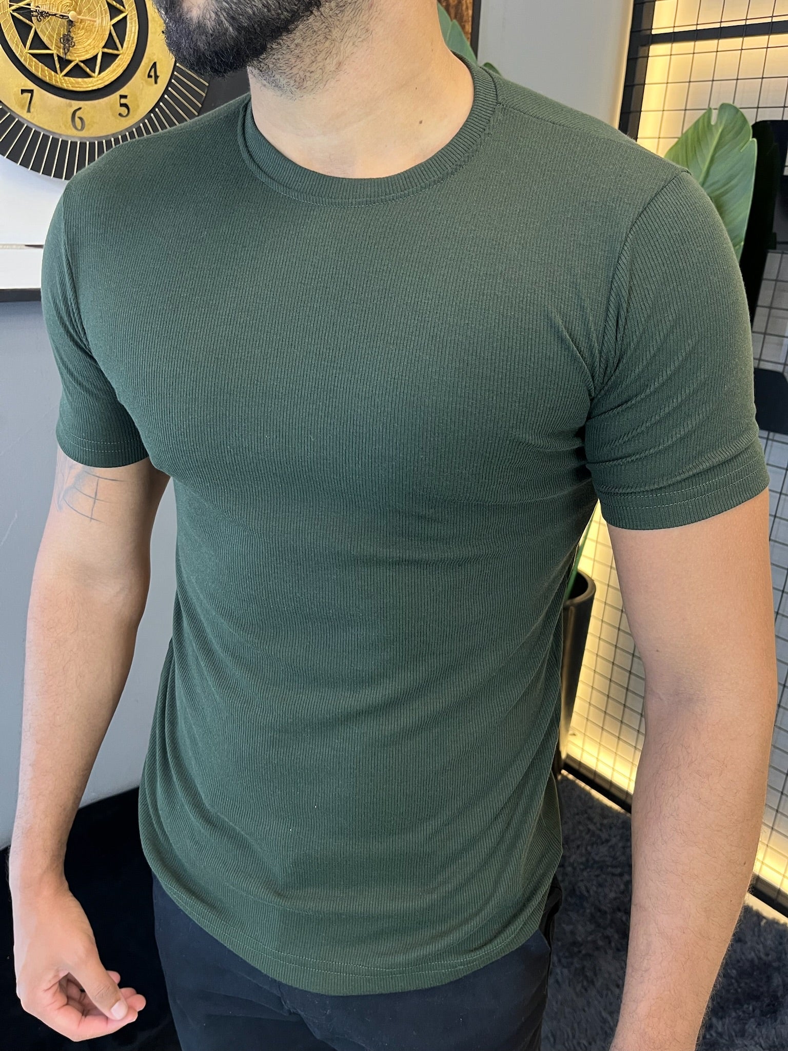 T-shirt Ribana Básica - Verde Militar