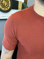 T-shirt Ribana Básica - Telha