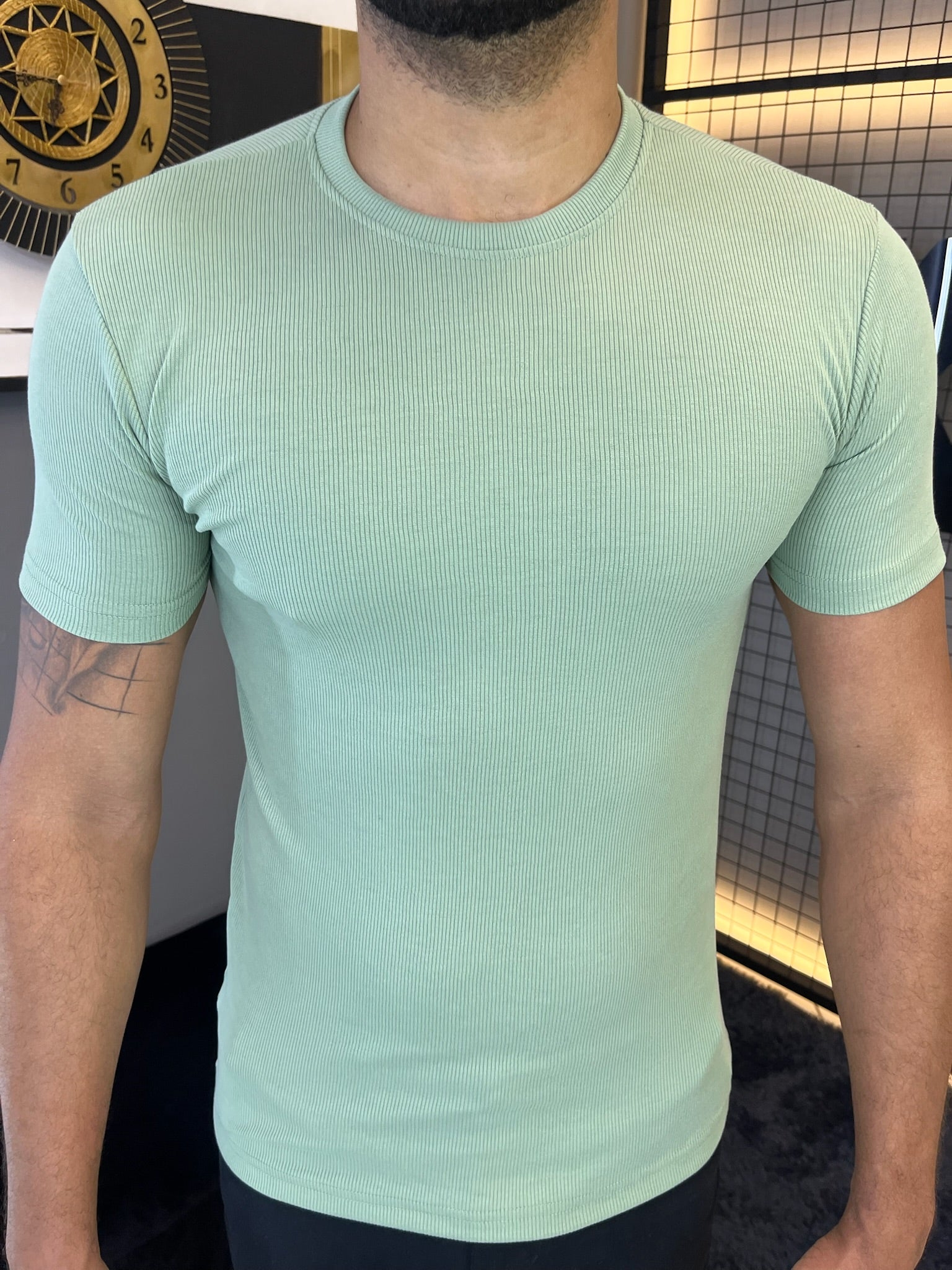 T-shirt Ribana Básica - Verde Claro