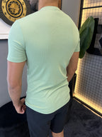 T-shirt Ribana Básica - Verde Claro