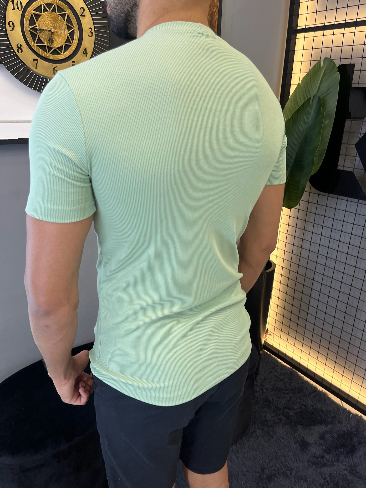 T-shirt Ribana Básica - Verde Claro