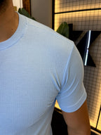 T-shirt Ribana Básica - Azul Bebê