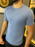 T-shirt Ribana Básica - Azul Petróleo