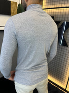 Camisa Ribana Gola Alta Manga Longa