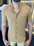 Camisa Gola Padre Dubai - Terracota