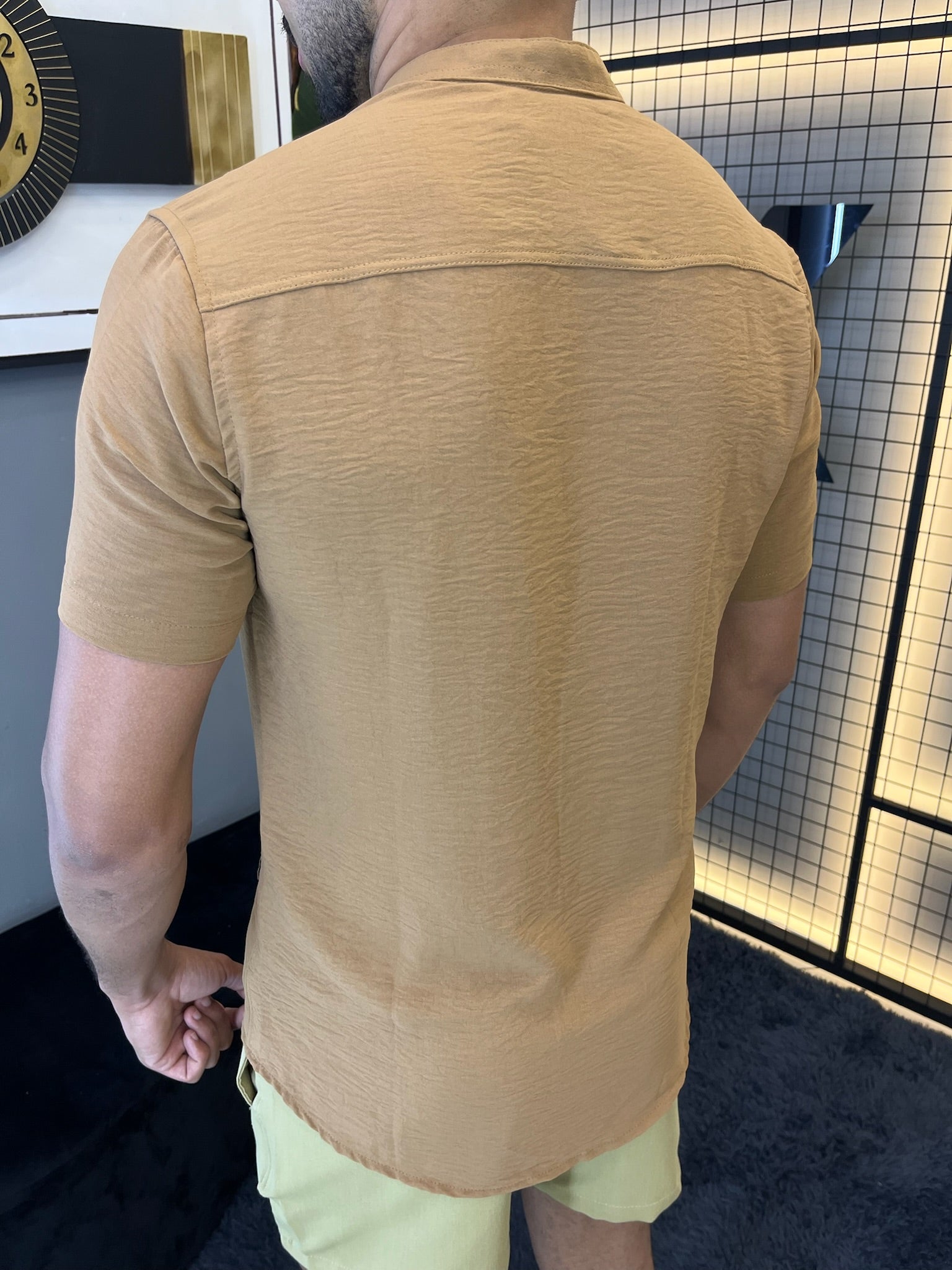 Camisa Gola Padre Dubai - Terracota