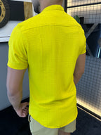 Camisa Gola Padre Dubai - Amarela