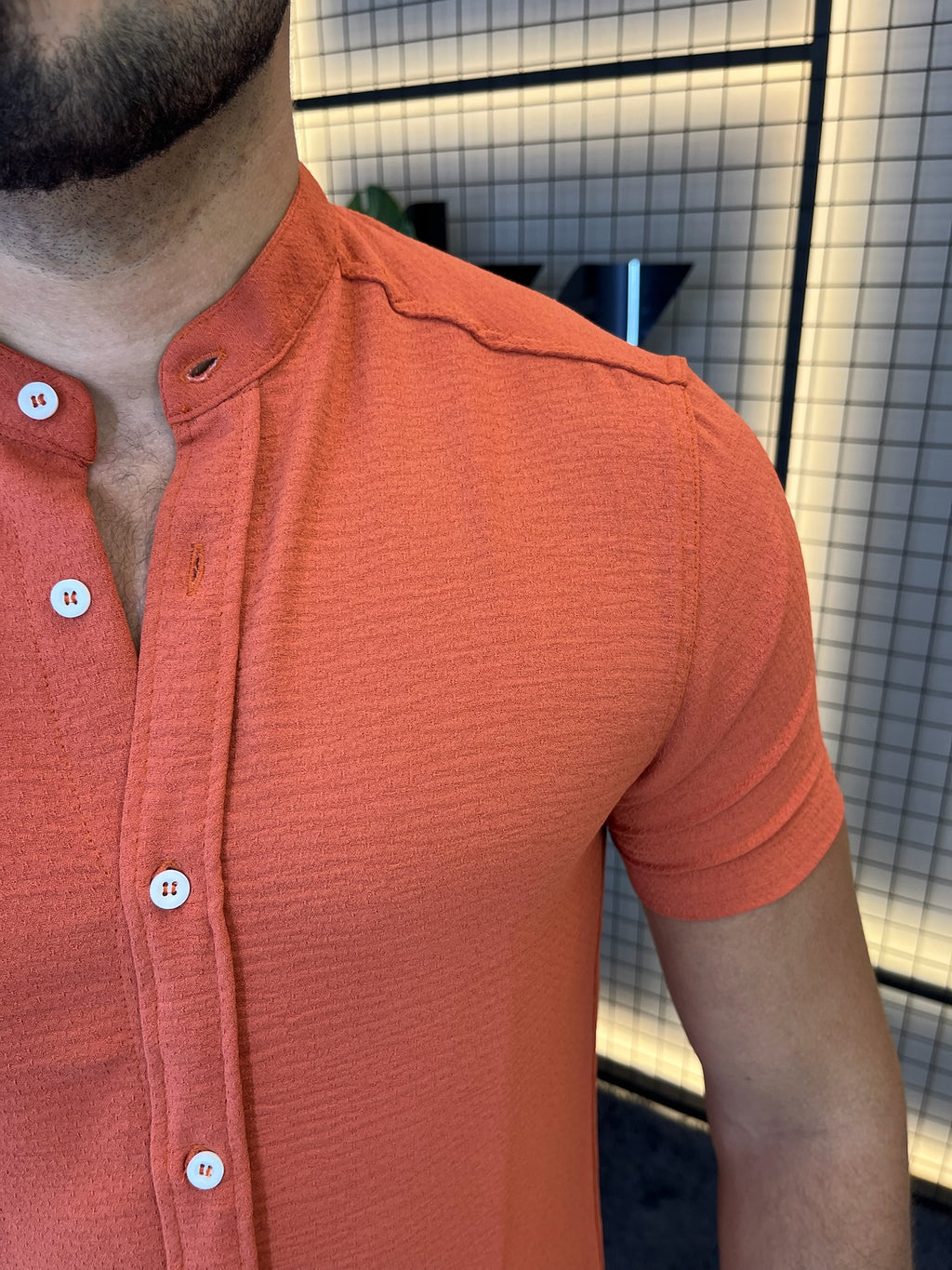 Camisa Gola Padre Dubai - Telha