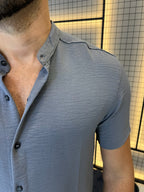 Camisa Gola Padre Dubai - Grafite