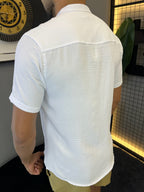 Camisa Gola Padre Dubai - Branca