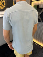 Camisa Gola Padre Dubai - Cinza Escuro