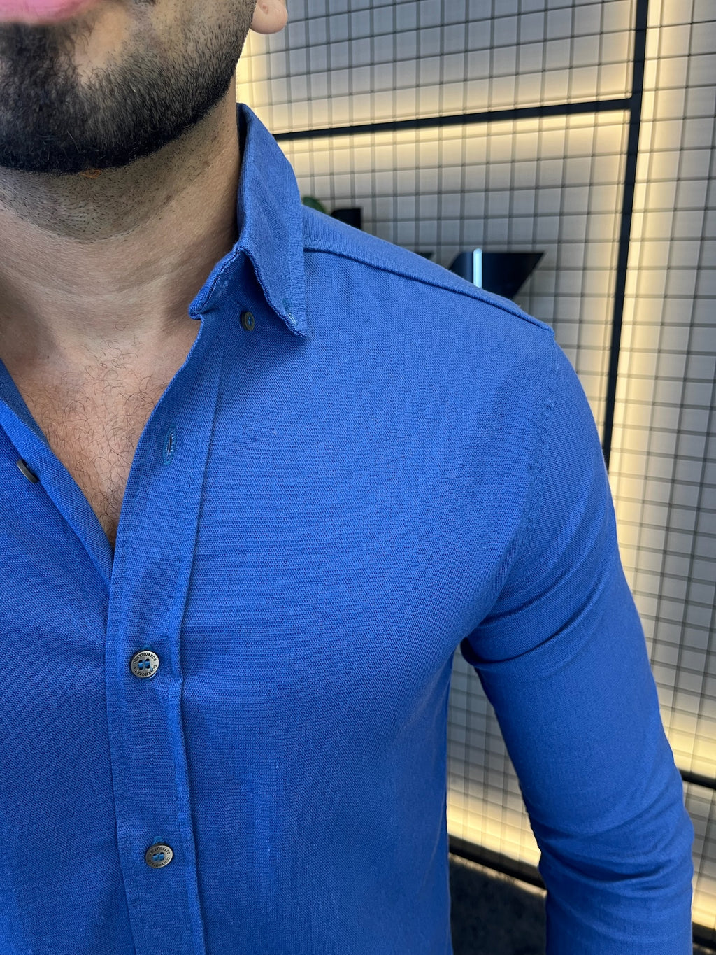 Camisa Linho Lisboa Manga Longa