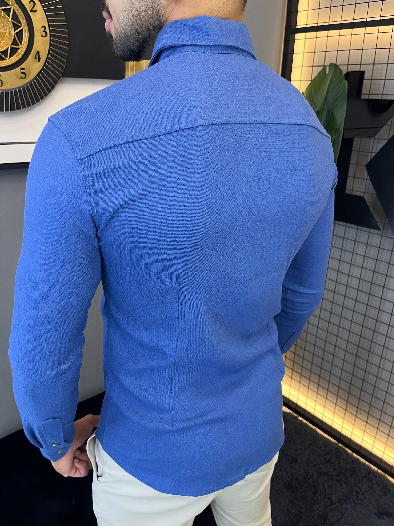Camisa Linho Lisboa Manga Longa