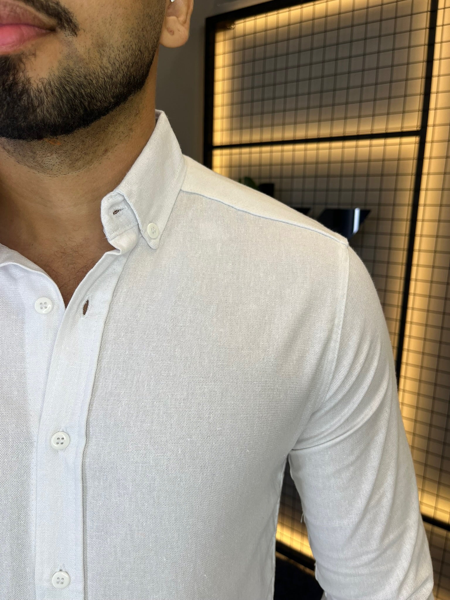 Camisa Linho Lisboa Manga Longa