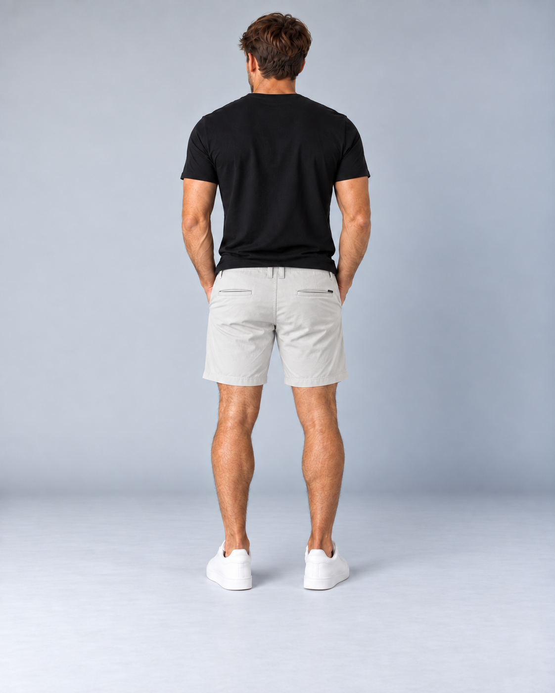Bermuda Alfaiataria Mover Brim - Cinza Claro